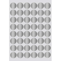 Royal Green Dot Sticker 11/16" Inch (17mm) Colored Labels in Silver - 2400 Pack