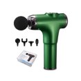 thumbnail image 1 of Fascia eléctrica Masajeador 3200RPM Masaje de mano ajustable de mano recargable Fitness Ejercicio Cuerpo Relajación Relieve Green Advancent CE001395-03B, 1 of 7