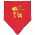 thumbnail image 2 of Inktastic My Grandma Loves Me Giraffe Baby Bandana Bib, 2 of 4