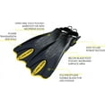 thumbnail image 2 of Cressi Palau Saf Open Heel Fins, 2 of 5