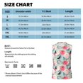 thumbnail image 5 of Yiaed Roses and Butterflies Print Men's Singlet Vests Summer Running Muscle Tank Tops Gym Undershirt Round Neck Sleeveless for man, 5 of 5
