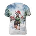 thumbnail image 2 of Hello Winter Doberman Pinscher Frosty Morning Walk Welcome Snowy Christmas All Over Print 3D Shirt Unisex Merch Doberman Dog Lover Gifts - 02018, 2 of 6