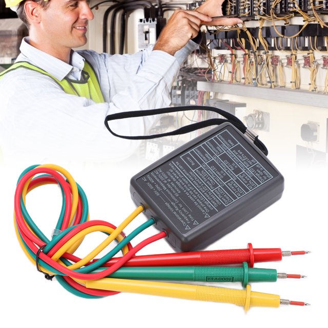 Phase Sequence Detector, SP8030 Phase Rotation Meter Battery Free Portable Industrial For Industry