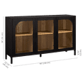 thumbnail image 4 of Bouclair 3-Door Black Wooden Buffet, 4 of 10