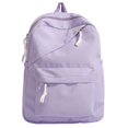 thumbnail image 5 of Zecgelong Student Backpack Large Capacity Minimalist Casual Daypack for School Travel Purple, 5 of 5