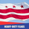 thumbnail image 7 of Super Tough Washington D.C. 3ft x 5ft Outdoor Flag | Durable Heavyweight Nylon Fabric | Strong Canvas Heading & Brass Grommets | Perfect for Indoor & Outdoor Display, 7 of 7