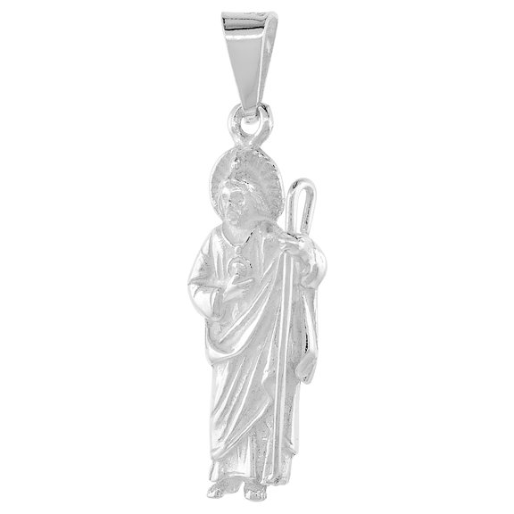 925 Sterling Silver St Jude Thaddeus Charm Pendant 35mm