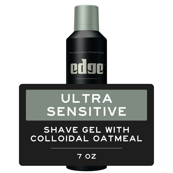 Edge Ultra Sensitive Shave Gel for Men, Oatmeal & Allantoin, 7 Oz