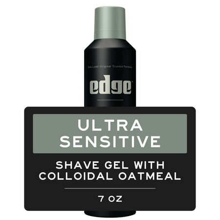 Edge Ultra Sensitive Shave Gel for Men, Oatmeal & Allantoin, 7 Oz
