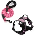 thumbnail image 5 of Rose - Arnés antitirones para perros medianos y grandes, ajustable, de tejido Oxford reflectante para un fácil control, incluye una correa resistente de regalo (talla M para perros grandes de 7 a 18 p, 5 of 5