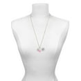thumbnail image 3 of Delight Jewelry Silvertone Large ''Coach'' Heart - Purple Heart Nurse Strong Zoe Necklace, 3 of 4
