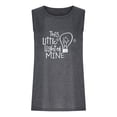 thumbnail image 2 of T-shirts pour Femmes Mode Femmes Mode Imprimé Col Rond Confortable T-Shirt Ample Sans Manches Blouse Décontractée Hauts Femmes Blouses et Hauts Mode, 2 of 3