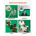 thumbnail image 6 of KFFKFF Adjustable 5 x 6.5 ft Backdrop Stand Kit, Portable Background Support with 3 Crossbars, Sturdy Screen Stand for Weddings, Photography, Video Studios, and Events, 6 of 9