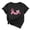 Black, variant on Jsaierl Breast Cancer Shirts for Women Pink Ribbon Graphic Tees Trendy Short Sleeve Tops Dressy Casual Breast Cancer Awareness T Shirts