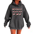 thumbnail image 1 of WILLBEST Sudadera de Mujer, Estilo Casual de Invierno, con Estampado Navideño Del Alfabeto, Cordón Ajustable, Bolsillo y Manga Larga Grande, 1 of 4