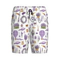 thumbnail image 3 of Yiaed Lavender Flowers for Men's Soft Sleep Pajama Short Lounging Pajama Shorts-3X-Large, 3 of 8