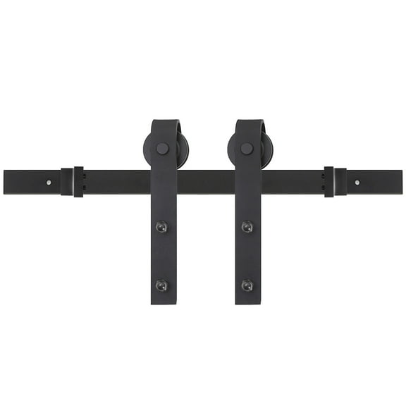Miseno Mbdh0005x60 60" Bent Strap Barn Door Hardware Kit - Black