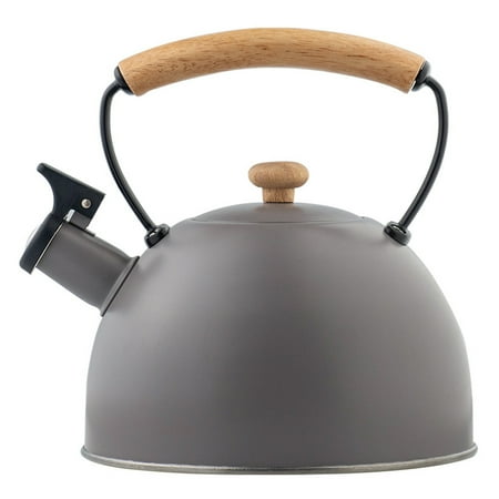 

1Pc Durable Teapot Stainless Steel Teakettle Home Thicken Teakettle (Grey)