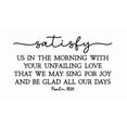 thumbnail image 3 of Scripture Wall Decal, Psalm 90:14 Bible Verse, 20 x 11.5 inches, Religious Home Decor, 3 of 4