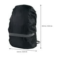 thumbnail image 3 of Miangastore 2Pcs Waterproof Backpack Rain Covers Reflective Stripe Backpack Covers (M), 3 of 8