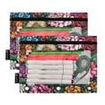 thumbnail image 5 of FORMRS 2 Pack Pencil Pouch for 3 Ring Binder with Clear Window Zipper Case, Vibrant Flowers Pattern, 5 of 6