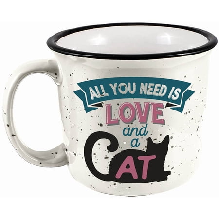 SPOONTIQUES 21514 CAT CAMPER MUG
