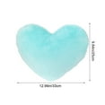 thumbnail image 3 of yulier Heart Pillow, Heart Shaped Decorative Cute Pillow for Bed Sofa, Soft Plush Heart Pillow Cushion Toy Valentine's Day Decorations Gifts Wedding Party Home Decor, 12.99" x 9.84", Blue, 3 of 6