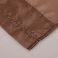 thumbnail image 4 of Kashi Home Leah Collection Window Sheer / Curtain / Panel 55"x 84" Lightweight Solid Sheer Design in Chocolate - Single Panel, Grommet Top Hanging Panel, 4 of 4