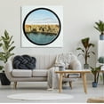 thumbnail image 2 of Stupell Industries Autumn Woodland Forest Lake Through Porthole Landscape Painting Gallery Wrapped Canvas Print Wall Art, Design by Ziwei Li, 2 of 7