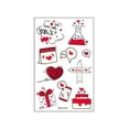 thumbnail image 1 of EGNMCR Wall Stickers, Cute Stickers Crystal Sticker Couple Confession Proposal Face Arm Sticker Tattoo Sticker, 1 of 1