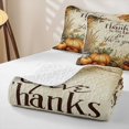 thumbnail image 4 of Erosebridal Hippie Fall Grain Twin Quilt Set, Boho Harvest Pumpkin Twin Coverlet Set for Boys Girls, Cream Rust Orange, 2pcs 1 Bedspread and 1 Pillowcase, 4 of 7