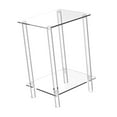thumbnail image 5 of Dualoai Clear NightStand Acrylic Side Table Furniture Easy Assembly Home Decor End Table 30cmx25cmx50cm, 5 of 8