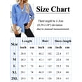 thumbnail image 7 of FEOYA Striped Shirt Long Sleeve Women Button Down Shirts Casual Tops Office Work Button Up Blouses Fashion Dress Shirt L, 7 of 7