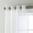 thumbnail image 3 of Nanshing Galant Two Tone Sheer Grommet Curtain Panel, White/Purple, 52" x 84", 3 of 4