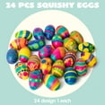 thumbnail image 4 of Joyfy 24 Packs Easter Eggs Stress Balls Squishy Toys Bulk,Slow Rising Stress Relief Fidget Squeeze Easter Eggs for Easter Egg Hunt Easter Basket Stuffers Party Favors Gifts, 4 of 8