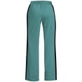 thumbnail image 6 of Women's Striped Baggy Track Pant Drawstring Waist Wide Leg Sweatpants Casual Trousers Streetwear,Mint Green XXL, 6 of 7