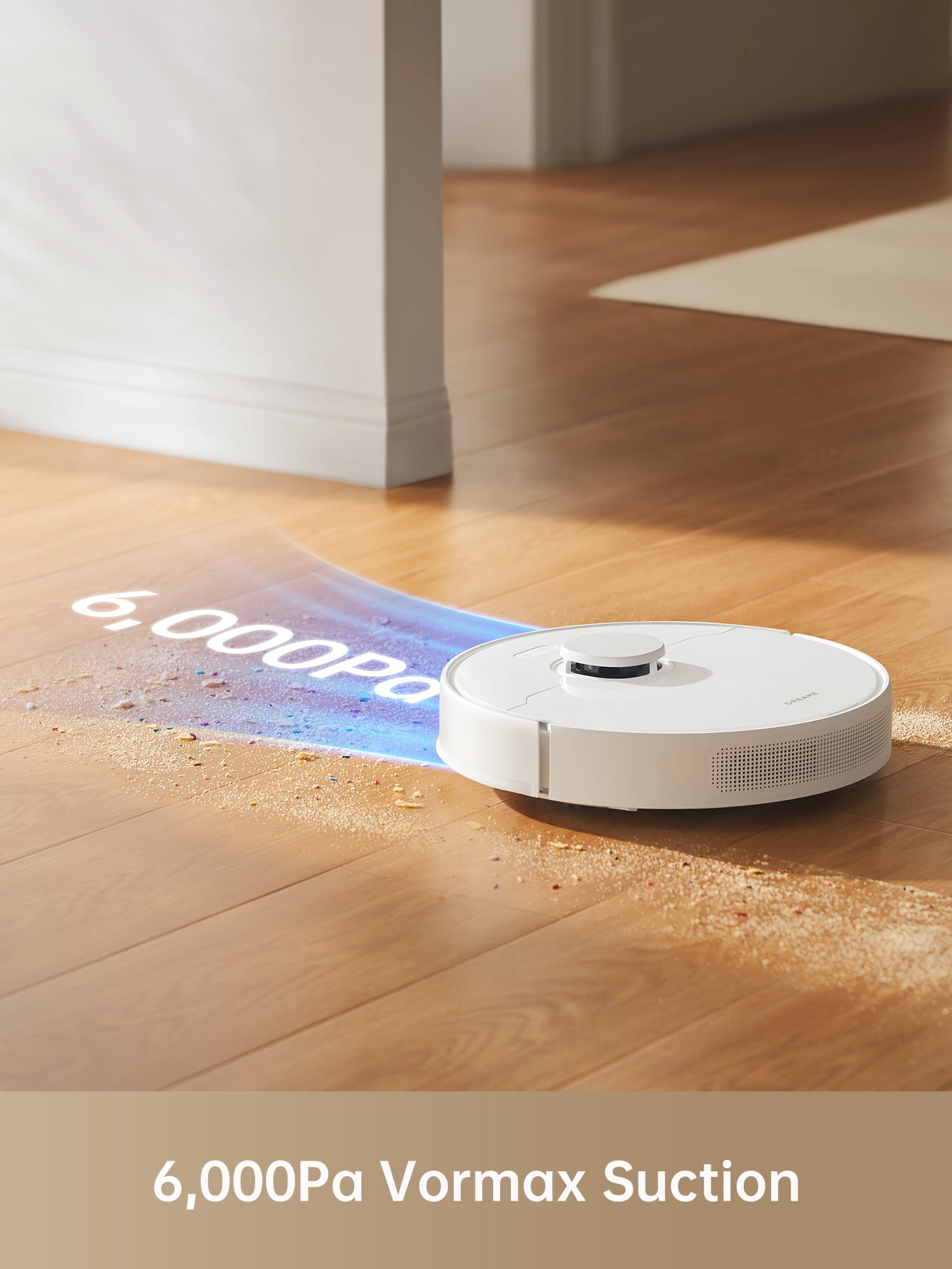 Dreame D10 Plus Gen 2 Robot Vacuum and Mop with Self-Emptying Base for 90 Days of Cleaning, 6000 Pa Suction and LiDAR Navigation, Obstacle Avoidance, Wi-Fi Connected