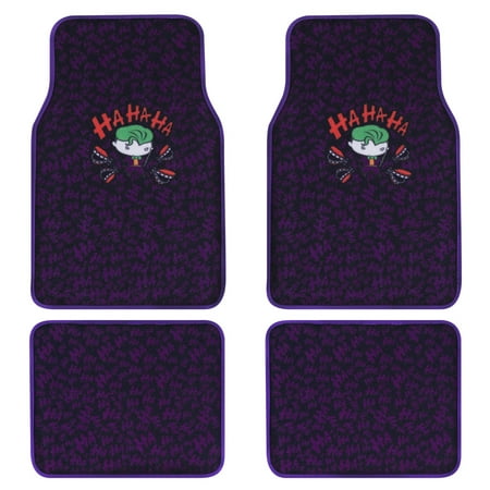 The Joker Carpet Car Floor Mats Cartoon Style Design Purple