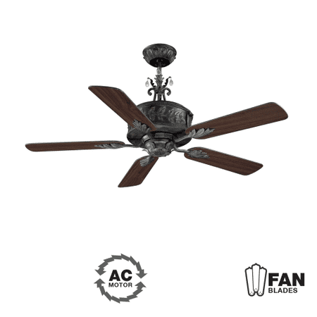 Ellington Fans Ant54av5wcr Traditional 54 5 Blade Indoor Ceiling Fan Blades I