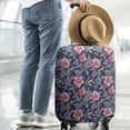 thumbnail image 2 of Pioneer Flower Floral Print Pattern Luggage Cover Fashion Suitcase Cover Baggage Covers Fit 25-28 Inch Luggage (Go Travel), 2 of 5