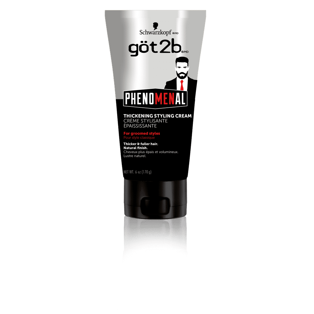 Got2b PhenoMENal Thickening Hair Styling Cream, 6 Ounce