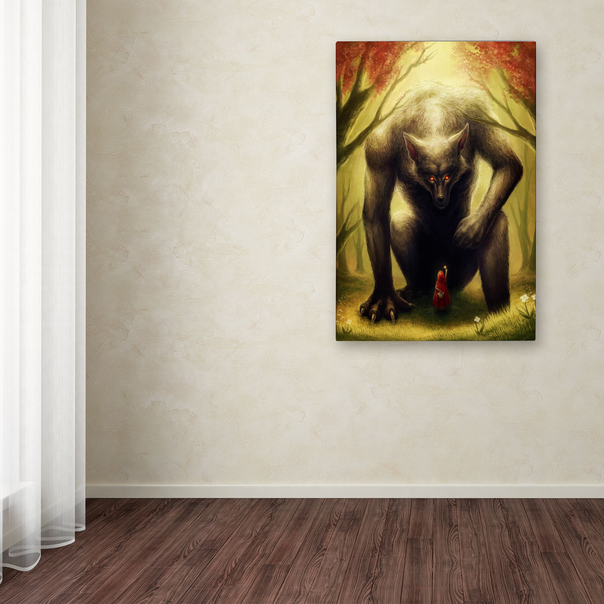 Trademark Fine Art 'Little Red Riding Hood' Canvas Art by JoJoesArt