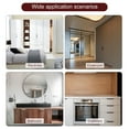 thumbnail image 6 of Uxcell Cabinet Finger Edge Pull, 2pcs 800mm/31.5 Aluminum Alloy Back Mount Hidden Cabinet Pulls for Drawer, Gold, 6 of 6