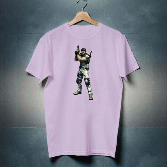Chris Redfield V1 Residence Evil Biohazard 5 Premium Unisex T-shirt (vectorized Design)