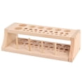 thumbnail image 3 of Wooden Leather Tool Holder with 46 holes, Hole Punch Leather Craft Tools Rack Stand Storage Box, 3 of 6