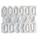 thumbnail image 1 of Matsuzay 8 tipos de pendientes geométricos rectangulares ovalados de amor DIY, horquilla de silicona líquida, molde para hornear pasteles, adecuado para Utensilios de cocina Matsuzay HA019871-00, 1 of 1
