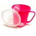 thumbnail image 4 of 2 Pc Microwaveable Plastic Food Container Bowl Lunch Soup Handle With Lid 1777ml, 4 of 6
