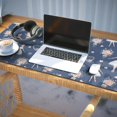 thumbnail image 3 of Long Mouse Pads for Desk,Dark Blue Ballerina Flower Pattern Desk Mats on Top Of Desks, Desk Mouse Pad Extra Large with 3mm Non-Slip Base and Stitched Edge for Gaming,Office,Work,Home 35.4"x15.7", 3 of 6