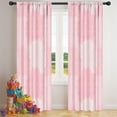 thumbnail image 5 of Blackout Kids Curtains,Pink Floral and Petal Pattern Childrens Insulated Curtains Set Of 2,Bedroom Essentials,Toddler Room Decor 42x84in(106x213cm), 5 of 5