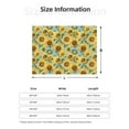 thumbnail image 5 of Rateoe Farmhouse Sunflower Pattern Flannel Throw Blanket, Ultra-soft Blanket for Bed, Couch, Car, Hypoallergenic Anti-pilling blanket-40"x30"(Horizontal), 5 of 6
